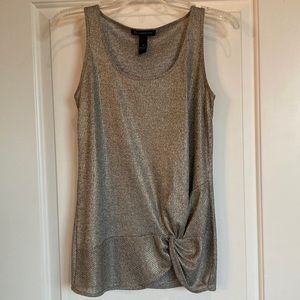 Women’s Small INC sleeveless silver blouse